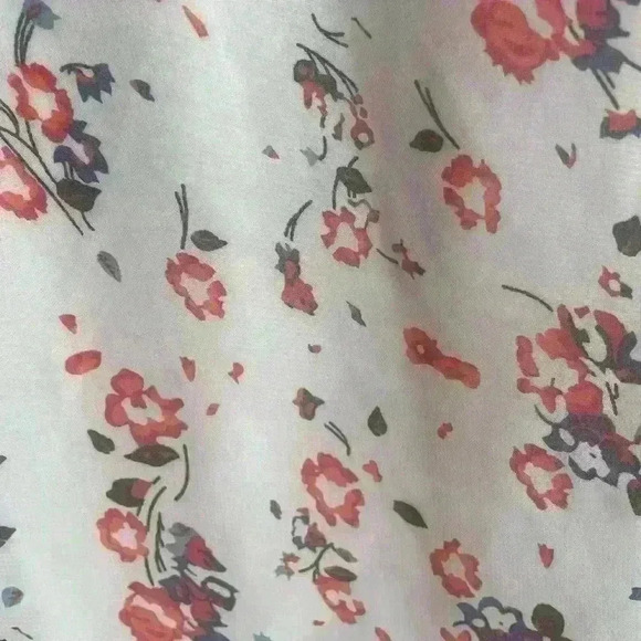 Lulus Floral to See White Floral Print Long Sleeve Mini Dress Short size S - Picture 12 of 13